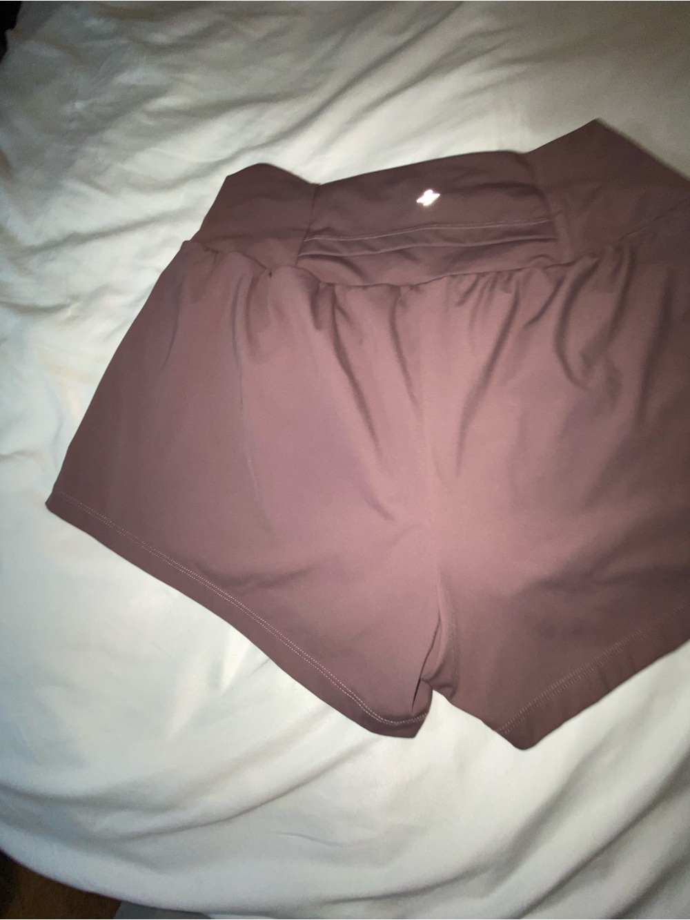 Women's High-Waist Athletic Shorts - Mauve M